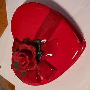 Red Heart Trinket or Candy Dish